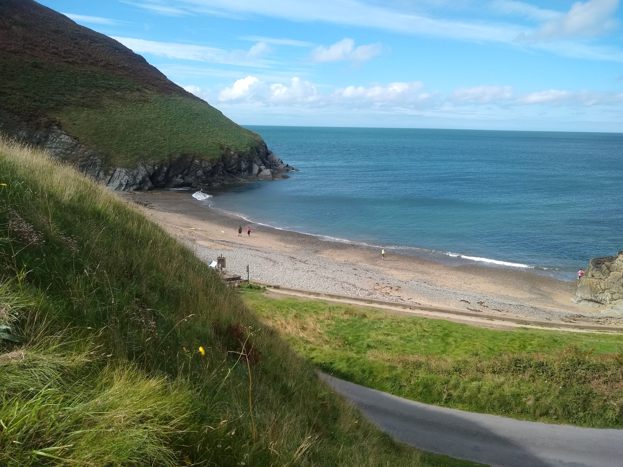 Quiet beach in Cardigan Bay